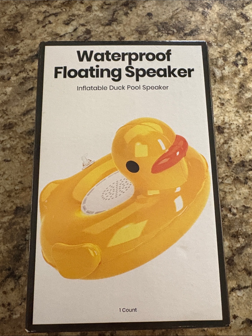 Waterproof Floating Duck Speaker - Yellow
